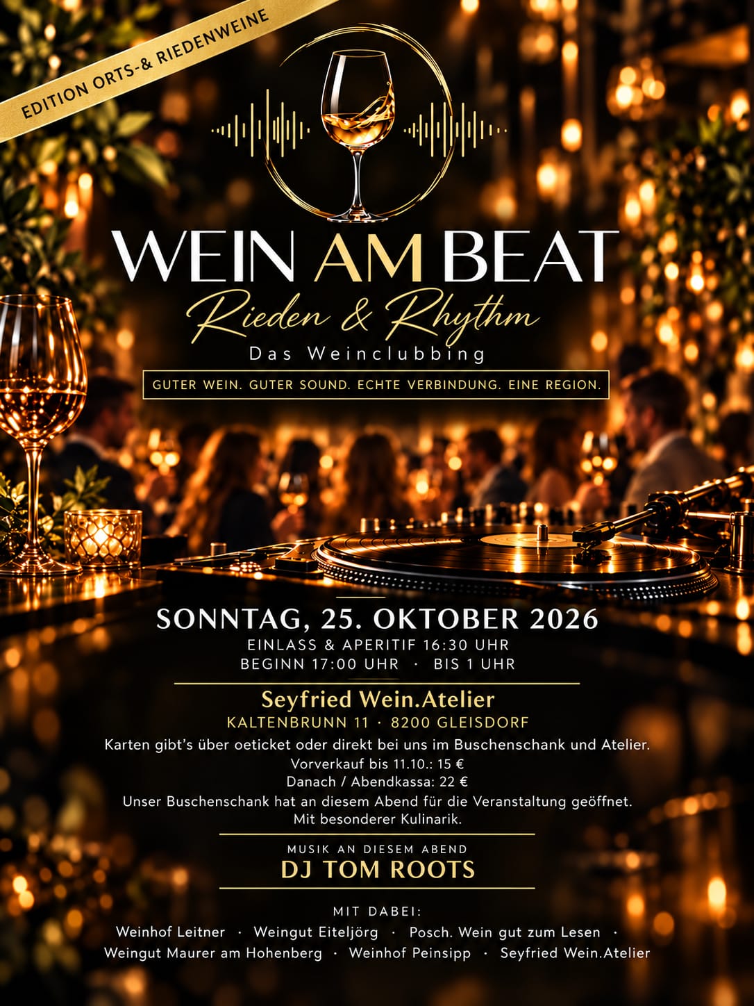 Flyer Weinclubbing - *KI generiert